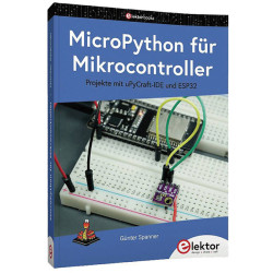 Elektor 19412 Micropython Book Python Projects for ESP32 MCU 1 piece