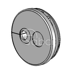 Przepust kablowy dzielony KEL-QTE 20/4, na 2 przewody, 43414