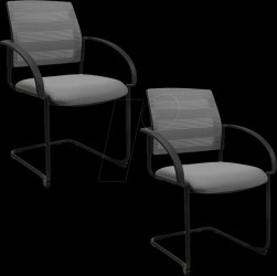 BB400BMT3CX3 TOPSTAR visitor chairs grey, 2 units