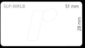 42100651 Multipurpose label white/28 mm x 51 mm