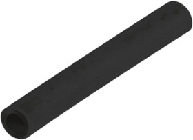 Protection and insulating grommet, inside Ø 1.75 mm, L 20 mm, black, silicone, -80 to 200 °C, 02050022010