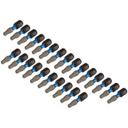 Draper Expert 05692 TX-STAR&#xAE; Impact S/Driver Bits T20x25mm 1/4&quot; Hex 25Pc