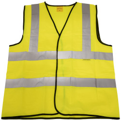 Worksafe 9804XL Hi-Vis Waistcoat (Site and Road Use) Yellow - X-Large