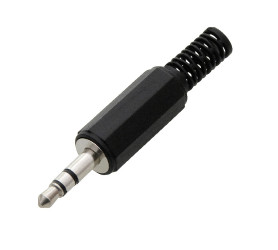 3.5mm 3-pin Jack Plug Earphone Stereo for Cable