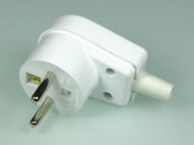 Wtyczka sieciowa WT-20S 16A 250V biała