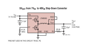 40V, 2.5A Silent Switcher µModule Regulator