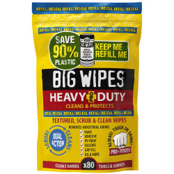 Big Wipes 2026 Heavy-Duty Pro&#x2B; Antiviral Wipes (Refill Pouch 80 Wipes)