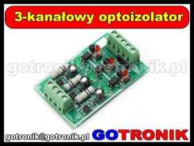 Moduł 3 kanałowego optoizolatora dla sterowników PLC