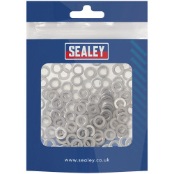 Sealey SSW5 Stainless Steel Flat Washer DIN 125 - M5 A2 - Pack of 100