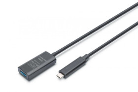 Kabel przedłużający aktywny, USB 3.2 Gen2, 10Gbps, USB-C - USB-A, 5m DA-73113