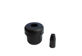 Zaślepka rur okrągła Ø tulei 16mm Czarny Rura okrągła Guma