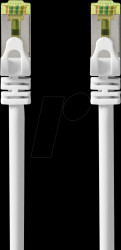 CCGL85420WT05 Patch cable, Cat.7 raw cable, S/FTP, 0.5 m, white