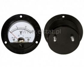 Miernik analogowy Voltomierz 15V okrągły