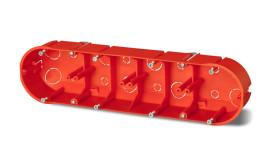 Puszka 4X 60Mm P/T Regips Pomarańczowa Pk-4X60 0235-00