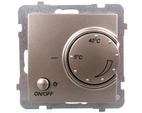 AS Regulator temperatury /czujnik podłogowy/ satyna light RTP-1G/m/45