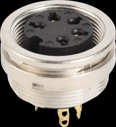 KFV 50/6 Panel plug, front mounting, IP40, 5-pin