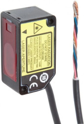 PT440300, laserowy czujnik dyfuzyjno-refleksyjny, 44x25x20mm, Sn:25-35mm, 12-24V DC, 1x PNP NC/NO, 0V 5V / 4mA 20mA, Kabel 2m, I