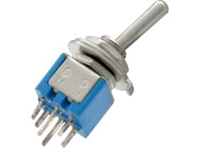 Przełącznik dźwigniowy 6pin mini