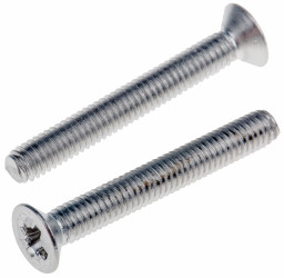 Śruby maszynowe M4 łeb z łbem stożkowym Stal nierdzewna długość 30.0mm skok 0.70mm