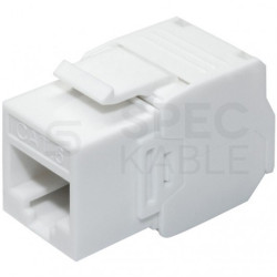 Moduł keystone RJ45 UTP kat.6 nieekranowany beznarzędziowy mini biały