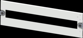 Cover for built-in installation devices, rectangular, sheet steel, (W x H x D) 600 x 150 x 10 mm, 24 HP, light gray, 8PQ2015-6BA