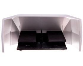 Przycisk nożny podwójny z osłoną bez samopowrotu szary metal 1Z 1R 1 krok IP65 3SE2932-0AA20