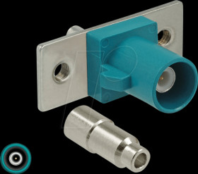 89826 FAKRA Z plug spring pin for soldering 2 prepunched holes