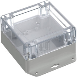 TRU COMPONENTS TC-13865284 Enclosure ABS-PC Light grey 136.5x106.5x60.1mm