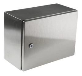 Szafka ścienna rozdzielcza, materiał: Stal nierdzewna typu 304, IP66, 400 x 300 x 200mm, RS PRO