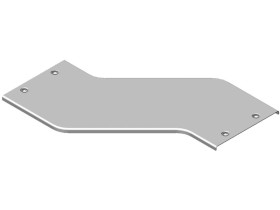 Pokrywa obejścia PZOLZZP50 poziomego lewego grubość blachy 1,5mm 316205 BAKS