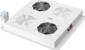 Roof ventilation unit, steel, (W x H x D) 470 x 80 x 410 mm, gray, for Varioflex-N/Unique Network/Dynamic Basic Enclosure series