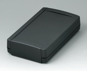 ABS enclosure, (L x W x H) 194 x 115 x 46 mm, black (RAL 9005), IP40, B1075369