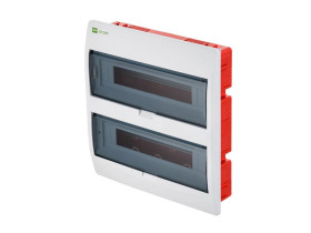 Rozdzielnica podtynkowa 36 modułowa 2x18M drzwi transparentne IP40 ELEGANT RP 2417-01 ELEKTRO-PLAST NASIELSK