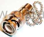 BNC terminator 75 Ohm z łańcuszkiem