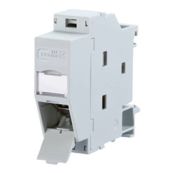 Metz Connect 1309A07003-E Outlet DIN rail Light grey Rail-mount Network Adapter