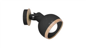 Kinkiet Oval Black 1Xe27 Mlp8657