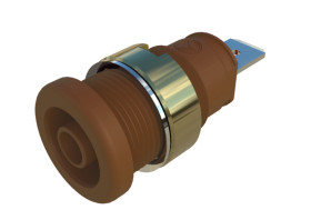 Złącze bananowe Męski Wypustka Brązowy 32A Hirschmann Test & Measurement rozmiar 4 mm