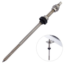 Śruba dwugwintowa M10x250mm nierdzewna A2 z uszczelką EPDM