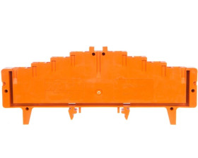 Złączka potencjałowa 4-piętrowa pomarańczowa bez zatrzasków 727-226 /50szt./