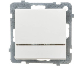 SONATA Łącznik pojedynczy z podświetleniem ecru ŁP-1RS/m/27