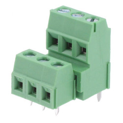 3 Way Double Decker Rising Clamp 3.81mm Terminal Block 15A
