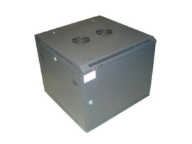 Szafa 19cali wisząca PILO 9U 600x600 RAL9004 blacha