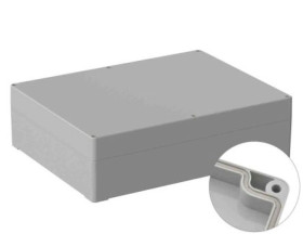 Obudowa ogólnego użytku ekranowana Szary IP65 Silikon, 230 x 300 x 85mm, RS PRO 5U3