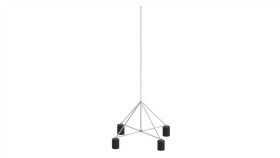 Maszt Na Czworonogu Do Zwodów Poziomych Wysokich 5M Aluminium 65.5 Al Za 5P...