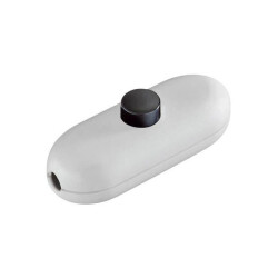 interBär 5044-001.01 Pull Switch 2A Off/On White/Black For 2/3-Wire Cables