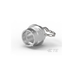 TE Connectivity HDC34-18 HD30 Dust Cap 18Stud Sz AL Lanyard Silver Prot Cover