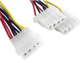 Przyłącze zasilające rozdzielacz 1xMOLEX-2xMOLEX