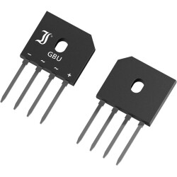 Diotec Semiconductor bridge rectifier, 140 V, 200 V (RRM), 4 A, SIL, GBU4D-T