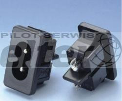 Złącze zasilające C8 AC ósemka do obudowy zatrzask