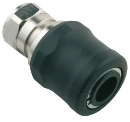 Adapter gwintowany prosty gwint – rura RS PRO 3/8 in Female rodzaj Żeński Gwintowany, rura Mosiądz niklowany 3/8in